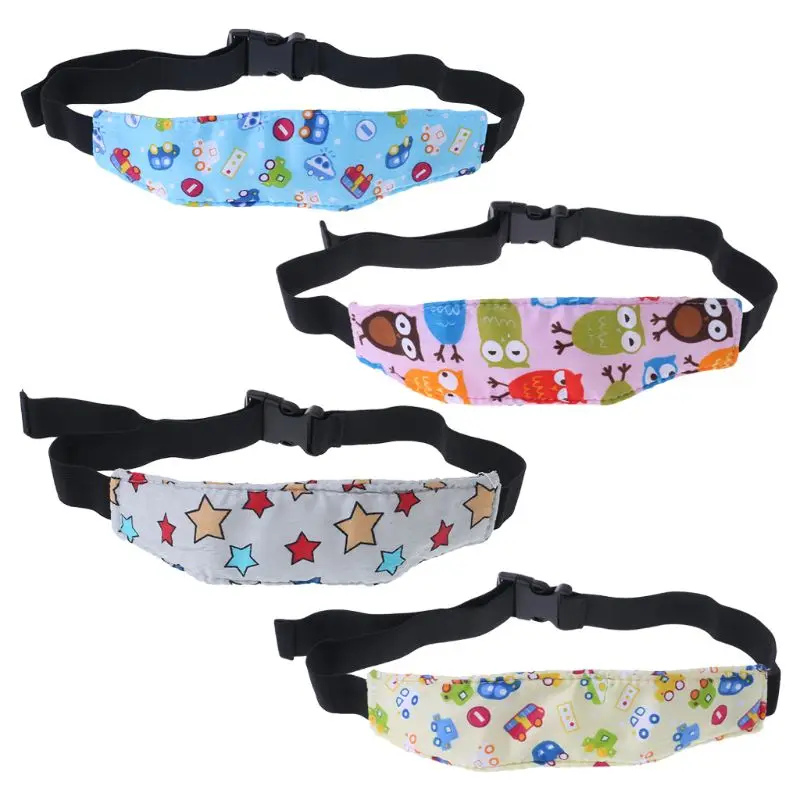 

Baby Kids Adjustable Car Seat Head Pads Safety Protector Sleeping Head Fixing Belt Cushion Positioner Stroller Accessories
