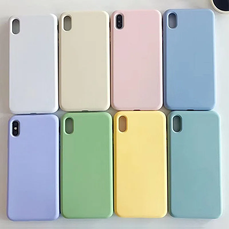 

For iPhone Case Logo Original Silicone Cover For iPhone 6 6s Plus Case Official Case For iPhone 7 8 Plus X XR XS Max