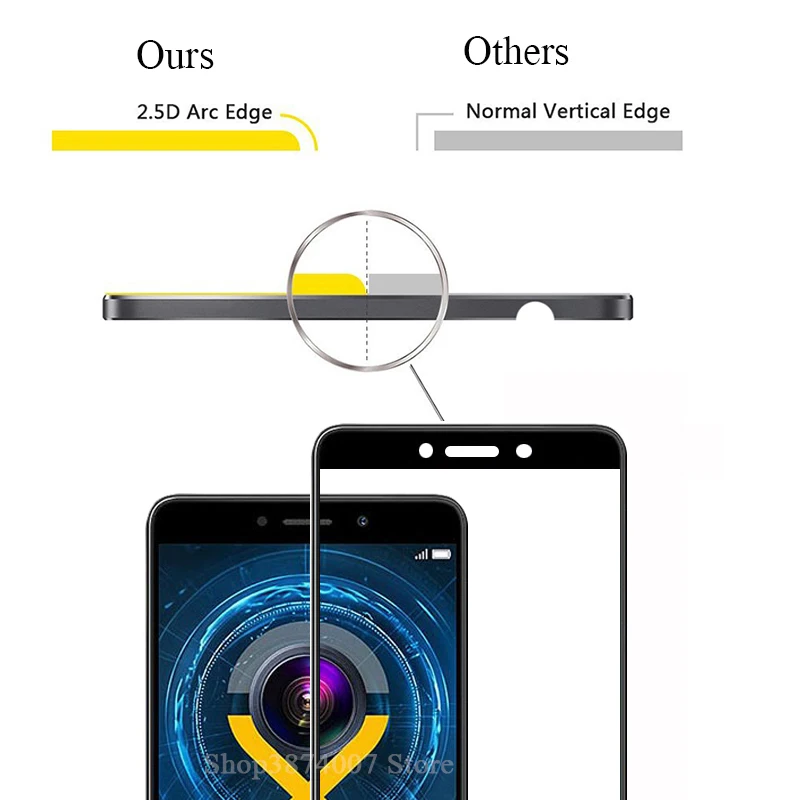 Полноэкранное закаленное стекло для Honor 6X 6A 6 A C X Huawei 6C защита экрана защитное