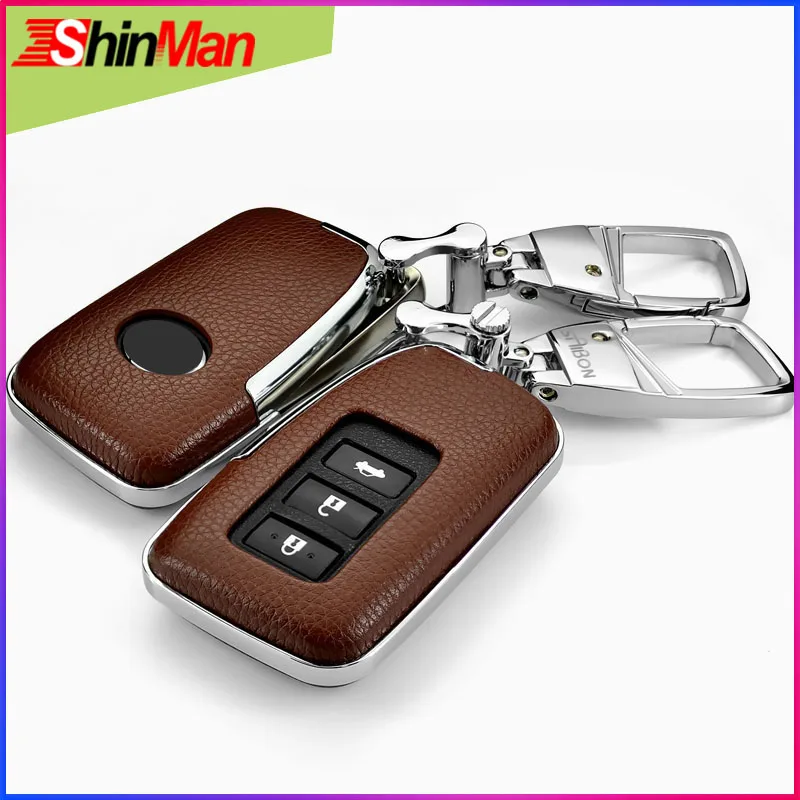 ShinMan, красный ключ, Автомобильный ключ, чехол, брелок для Lexus RX ES NX E CT GS IS NS 23, чехол для ключей с кнопками для автомобиля