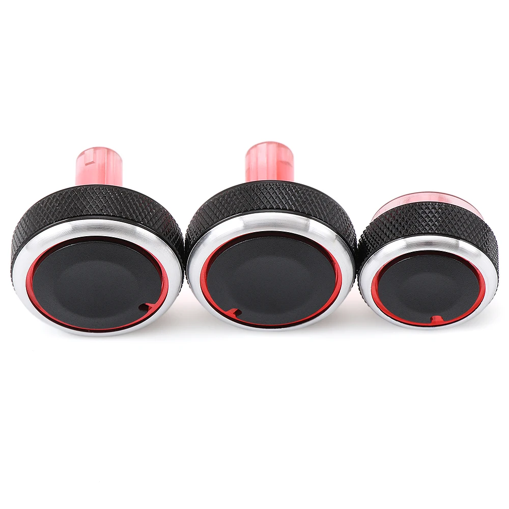 Buy 3pcs/set Aluminum Alloy Air Conditioning Knob AC