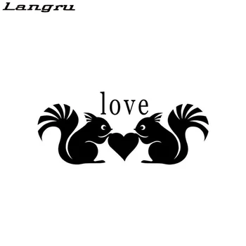 

Langru Love Squirrle Aniaml Motorcycle Vinyl Graphic Decal Car Sticker Car-styling Car Decorative Jdm