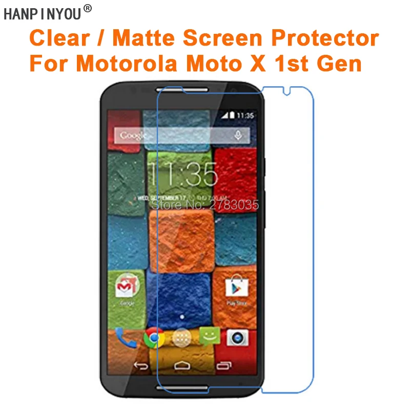 

For Motorola Moto X 1st Gen XT1052 XT1053 XT1055 4.7" Clear Glossy / Anti-Glare Matte Screen Protector Film (Not Tempered Glass)