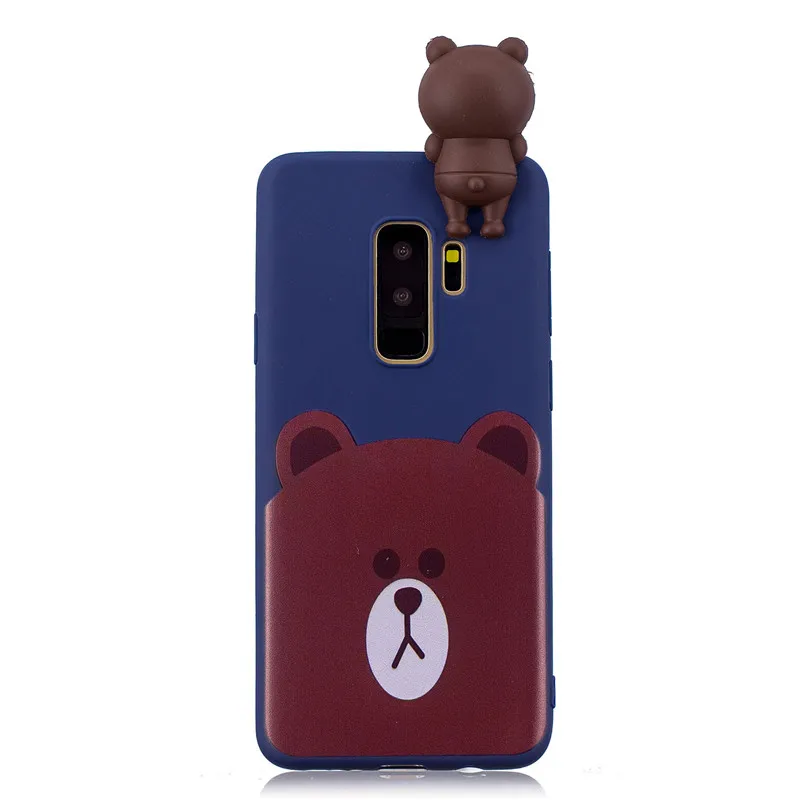 samsung cases cute Phone Case on for Samsung Galaxy S9 Plus S6 S7 Edge S8 Plus Note 8 9 S10 Plus Cover Fundas 3D Dolls Toys Cartoon Soft TPU Cases kawaii samsung cases