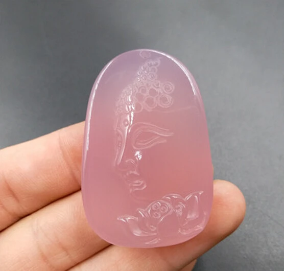DYY 1222 + натуральный Ледяной Розовый Халцедон агат Будда Кулон|pendant turquoise|pendant wolfpendant