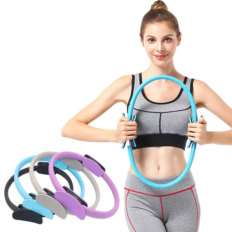 

Magic Pilates Circles Ring Yoga Fitness Weight Loss Muscle Training Exercise Sports Slimming Body Building Gym Workout Home