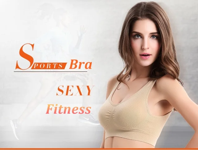 Sexy Genie Bra with Pads Seamless Push up Underwear Sport Women S L XL 2X  3X 4X