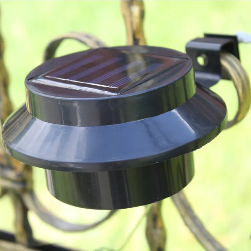 

1pc led solar fence light for outdoor lighting IP65 waterproof white or black color Solar led sink light high brightness