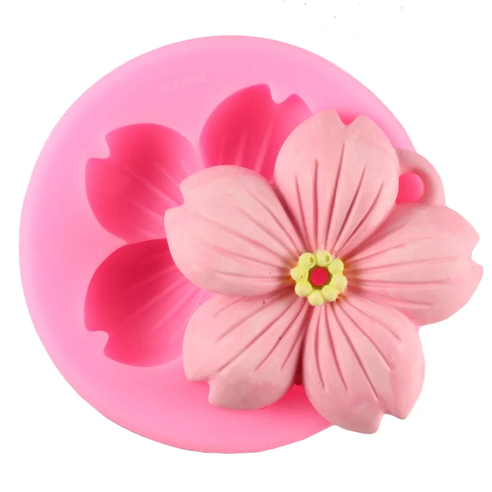 

3D Flower Silicone Molds Cherry Blossoms Fondant Craft Cake Candy Chocolate Mold Sugarcraft Ice Pastry Kitchen Baking Moulds