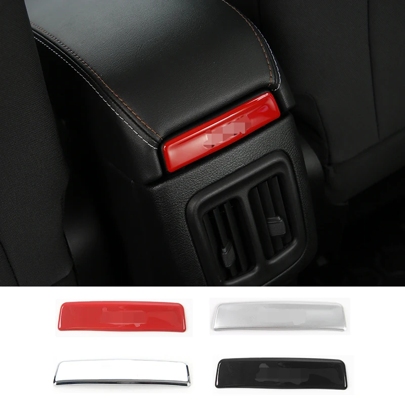 

SHINEKA Carbon Fiber Interior Rear Armrest Storage Box Cover Trim Strip Sticker for Jeep Compass 2017 Car Styling Accessories