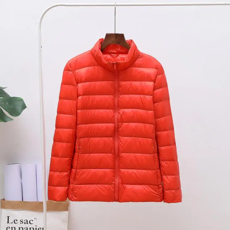 S-7XL light down jacket female short paragraph large size fat MM lightweight jacket hooded thin coat fashion women's clothing