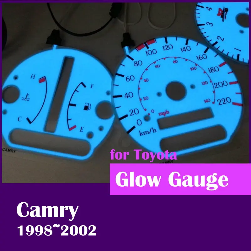 

DASH On sale EL Glow Gauge for Toyota Camry 1998 2002 Blue Green