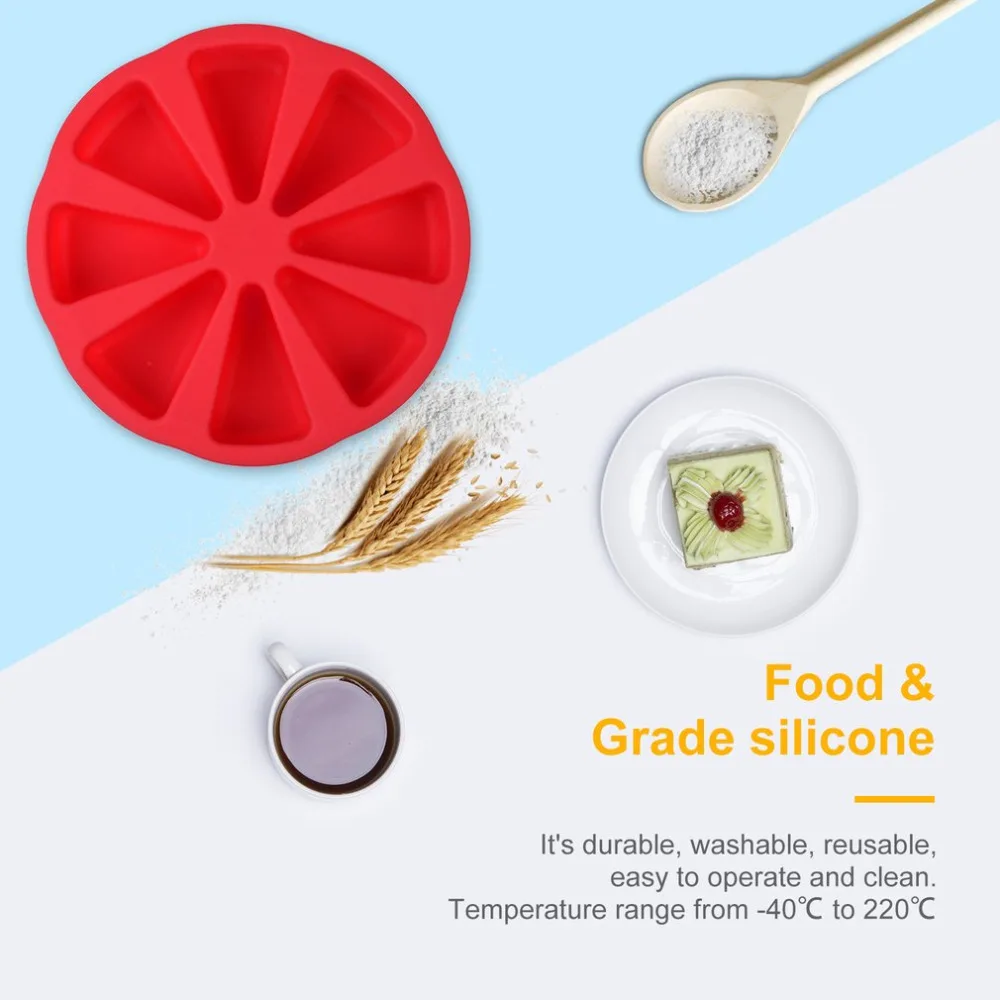 8 полости Scone сковородки 3D силиконовая форма для самостоятельного изготовления торта выпечки Кондитерские инструменты форма для духовки хлеба жаропрочная посуда для пиццы кексы и желе формы