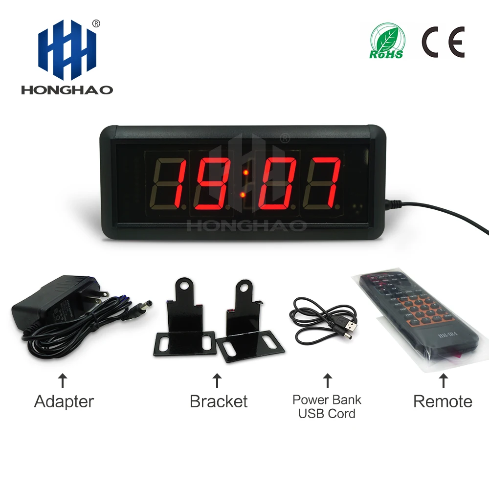 

Honghao LED Countdown Wall Clock Digital Clock For Match Sport Countdown Display Home Gym And Exercise Equipment