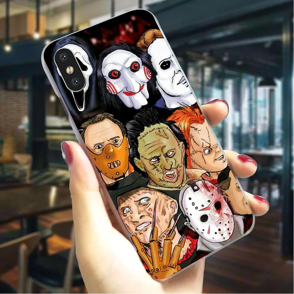 

Plastic Phone Case for iPhone SE Horror Collection Cover for iPhone Xs Covers XR Xs Max 5 7 8 Plus 6 6S 5S