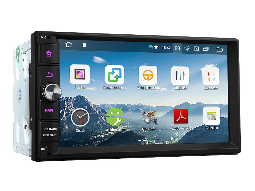 Clearance 7" Octa-Core Android 8.0 Oreo OS Two Din Car Multimedia Double Din Car Navigation GPS 2 Din Car Radio with Built-in DSP Function 0
