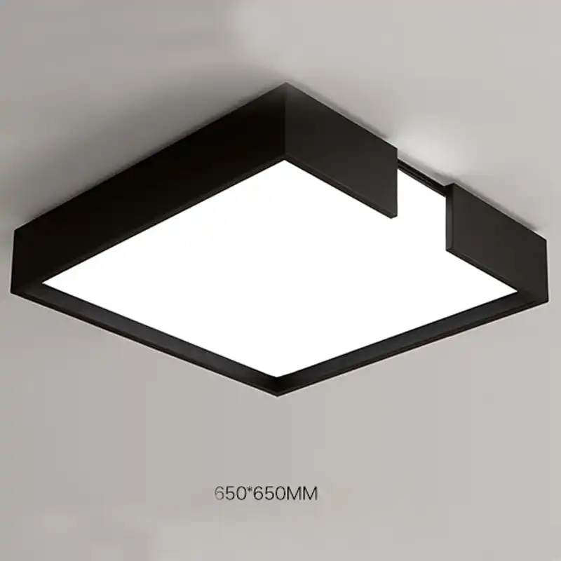 Modern 40w Led Acrylic Flush Mount Lighting Fixture Simple Square White Black Ceiling Light For Living Room Bedroom Cl200 65 Black Ceiling Light Ceiling Lightsflush Mount Light Aliexpress