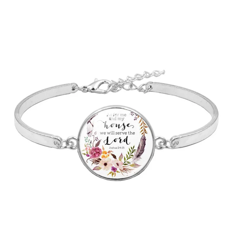 Bible Verse Charm Bracelet with God All Things Are Possible, Matthew 19