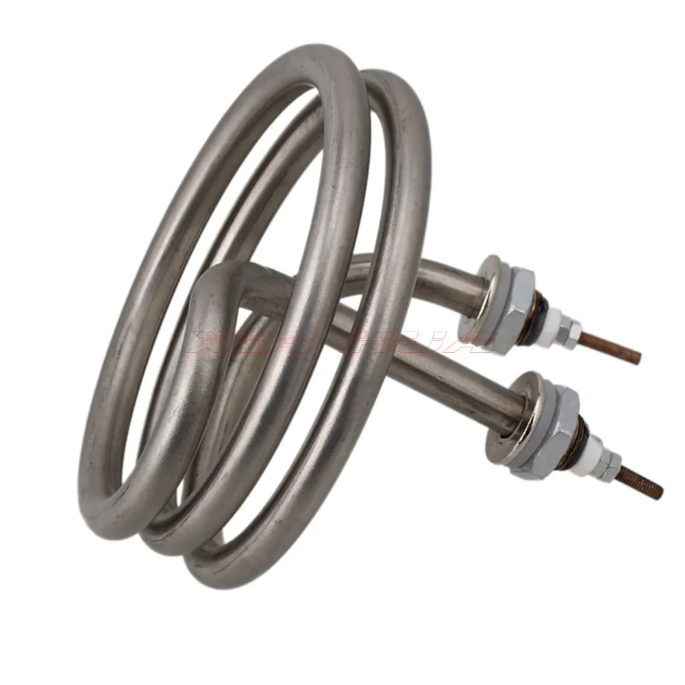 Primavera tipo Tubo de Aquecimento de Aço Tubo de Aquecimento Tubo de Calor Elemento Elétrico Hélice Booster Inoxidável Ac220v 4500w tubo de aquecimento tubo de calor