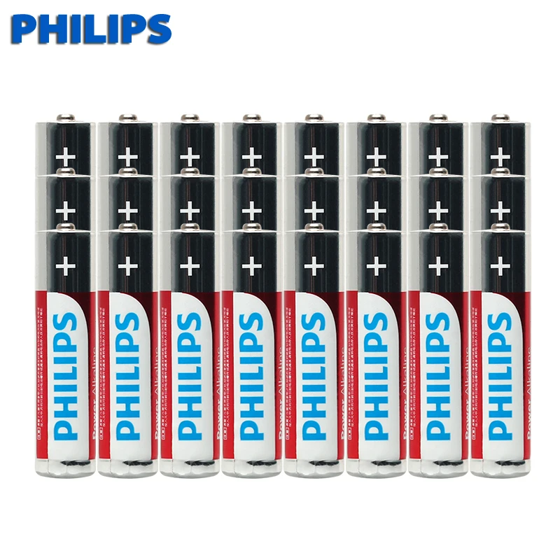 Philips 24 шт. высокая емкость 1 5 в яркая Взрывозащищенная батарея AAA|Батарейки| |