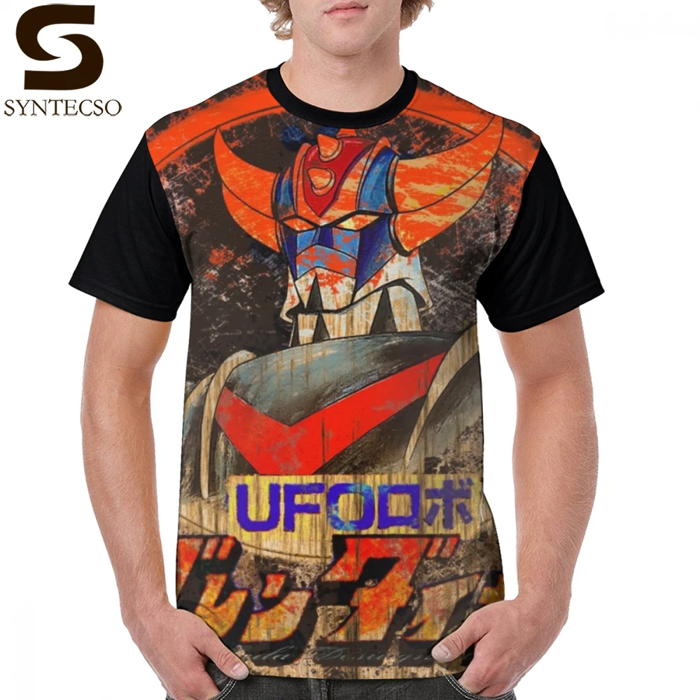 

Goldorak T Shirt Goldorak T-Shirt Summer 4xl Graphic Tee Shirt Awesome Short Sleeves Print Male Polyester Tshirt