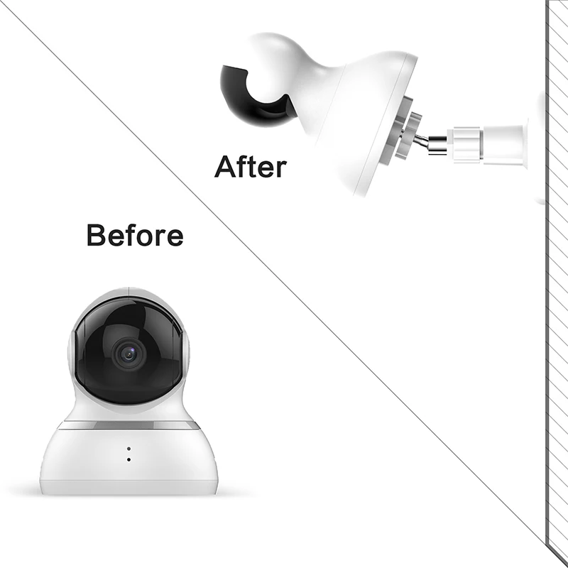 

Myriann Wall Mounted Bracket Holder Height and Angle Adjustment Completely Wide Wall Mount for YI Home Camera