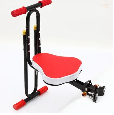 

2019 New Model Children Bicycle Safety Seats Front Seat Chair Carrier with Handle,foot tread for outdoor electric bike