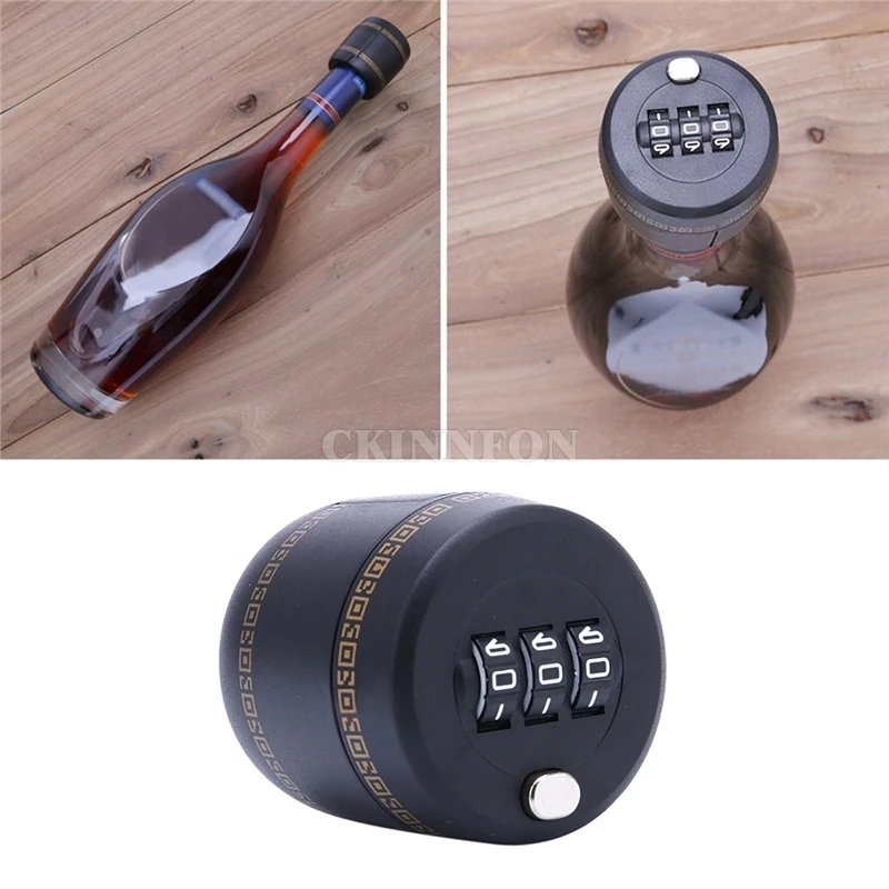 DHL 100PCS Bottle Password Lock For Wine Liquor Bottle Vacuum Picks
