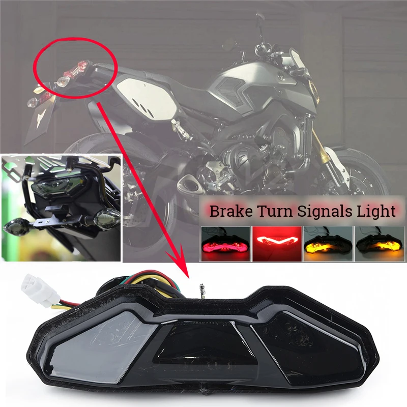 Светодиодный задний тормозной светильник для YAMAHA FZ09 10 MT09 MT10
