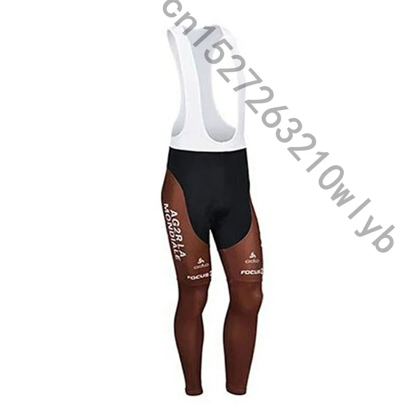 

2019 AG2R Men Cycling Long Bicycle Bib Pants Gel Pad Bike Tights Mtb Ropa