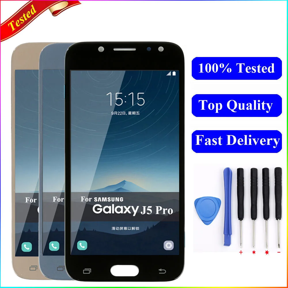 

For SAMSUNG GALAXY J5 2017 J530F J530G LCD Display Touch Screen Digitizer Assembly Replacement For Samsung j5 2017 LCD Display