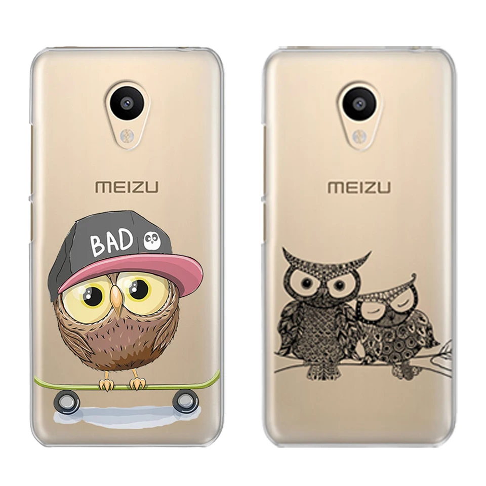 Fashion For Meizu U20 10 M6 5 Note M5S 5C M3s 3Note Pro6 Owl Animal Soft TPU Phone Case Shell Coque Cover |