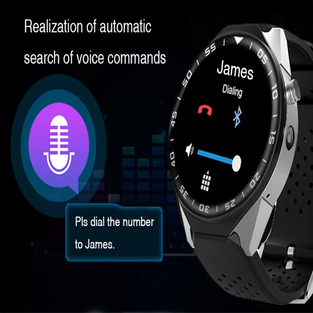Beseneur S99C Smart Watch with 2.0MP Camera Bluetooth Smartwatch SIM Card Wristwatch for Android IOS Phone Wearable Devices