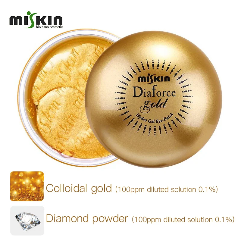 Гидролизованный коллагеновый гелевый пластырь Miskin Diaforce Gold для кожи под глазами 60