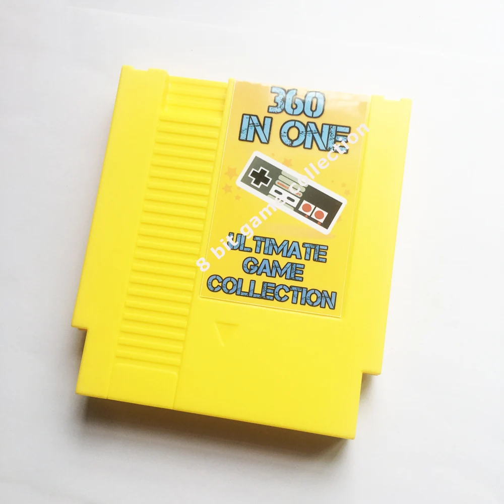 360 IN 1 Ultimate Game Collection! 72 Pins Game Card For 8 Bit Game