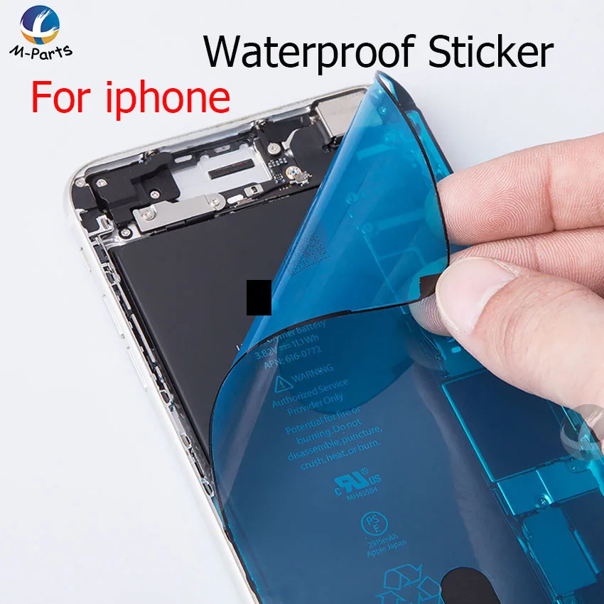 1pc Waterproof Sticker Adhesive For iPhone 6S 7 8 Plus X XS Max XSMax