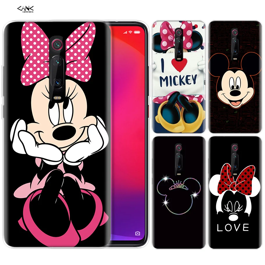 

Silicone Case for Xiaomi Redmi K20 Pro K20Pro Note 5 6 7 7A 6A Mi A2 A1 8 Lite 9 S2 Pocophone F1 Kissing Lovers Mickey Minnie Mo
