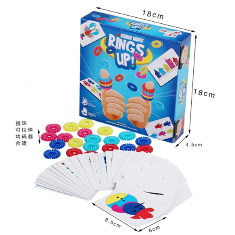 Rings Up Education Board Game Brain Wars Family/Party Parents Waterproof Cards Game Entertainment