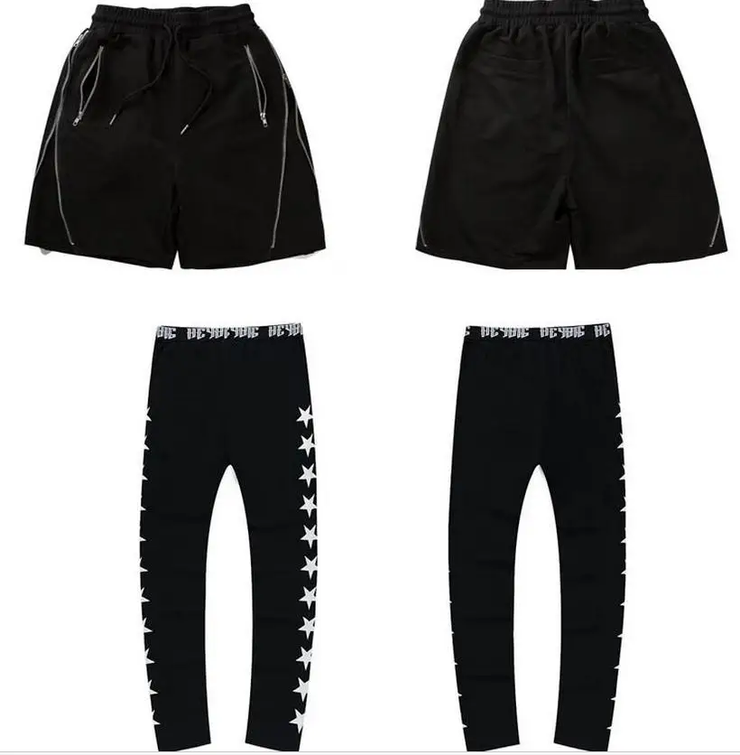 Fashion Street Wear Summer New Men Shorts Side Ribbon Cross Drawstring Hip hop Street Dance Men Summer Running Bodysuit Leggings15