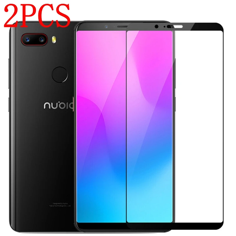 Закаленное 3d стекло для ZTE Nubia Z18 mini 2 шт. полное покрытие экрана Защитная пленка