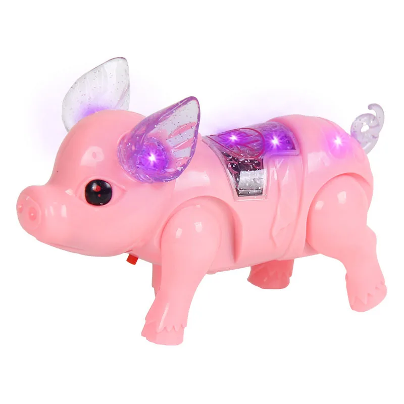 

Electronic Walking Pig LED Glow Pet Toy For Children Electric Musical Flashing Toy Kids Interactive Toys TOY201