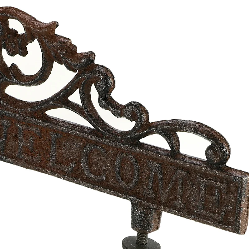 Nordic Style Vintage Brown Metal Iron Door Bell Wall Mounted Welcome Cast Wireless DoorBell Porch Garden Decoration Nordic Style Vintage Brown Metal Iron Door Bell Wall Mounted Welcome Cast Wireless DoorBell Porch Garden Decoration