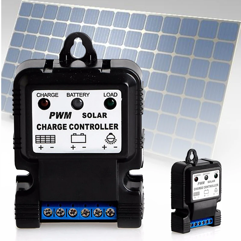 

Auto Solar Panel Charge Solar Controller Battery Charger PWM Regulator 6V 12V 10A Mayitr
