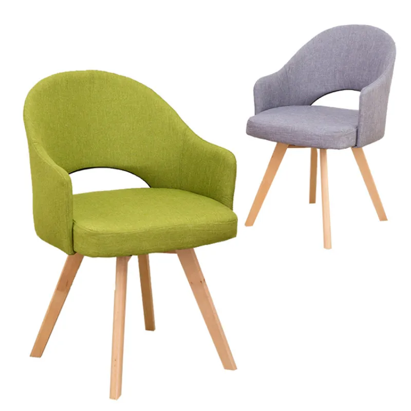 

15%Nordic chair solid wood single modern minimalist adult dining chair home computer sofa stool back cafe desk chair
