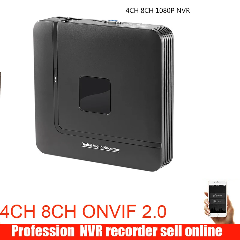  Newest Mini NVR Full HD 4 Channel 8 Channel Security Standalone CCTV NVR 1080P 4CH 8CH ONVIF 2.0 Fo - 32960960086