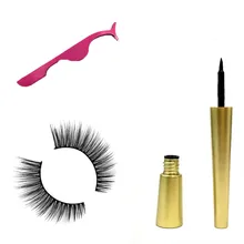 Натуральная Магнитная подводка для глаз быстрая сушка долговечная жидкость подводка для глаз Магнитный ненастоящий зажим для ресниц maquiagem Профессиональный полный