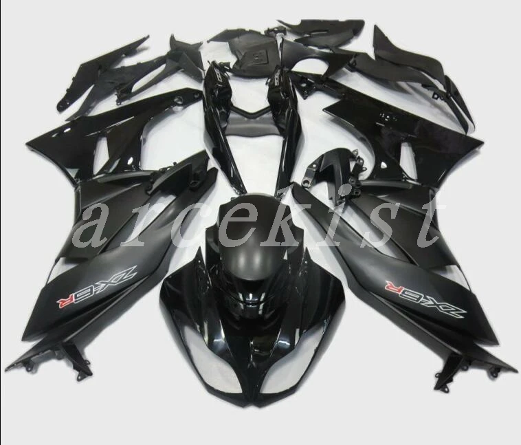 Впрыска Abs Обтекатели комплект подходит для kawasaki Ninja ZX6R 636 2009 2010 2011 2012 6R 09, 10, 11, 12, ZX-6R Кузов Набор красивые черные сапоги;