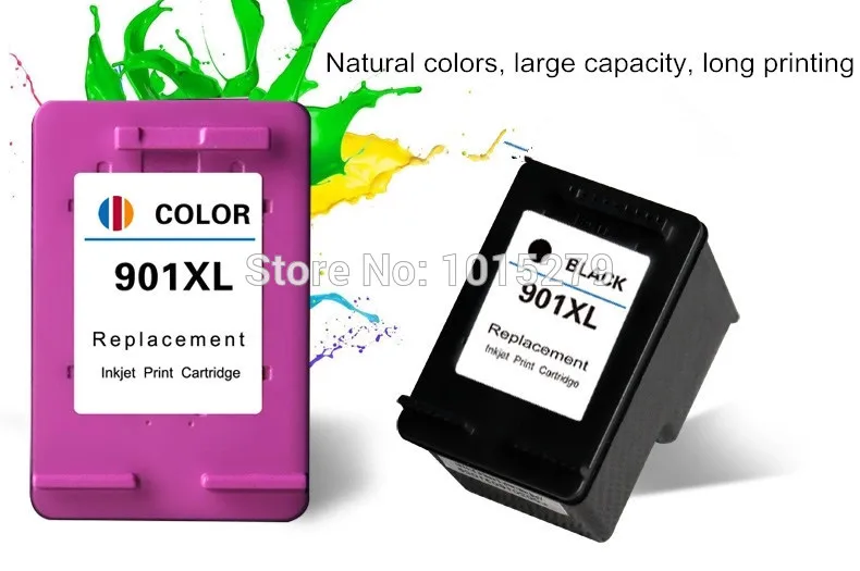 1 Unidades cartucho de tinta para HP 901 901XL negro \u0026 Color cartuchos de  tinta para HP Officejet 4500 4600 J4550 J4580 J4680 ( 2 unids/lote  )|cartridge pen|cartridge razorcartridge cover - AliExpress