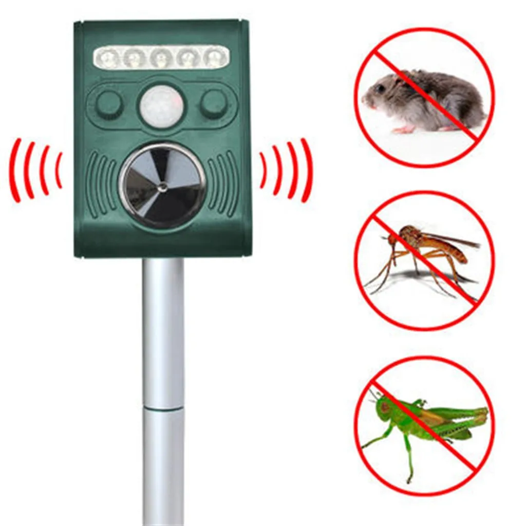 

Solar Powered Mouse Rat Repeller Ultar Sonic For Outdoor Ground Rodent Mole Mice For Drop Shipping #XTN