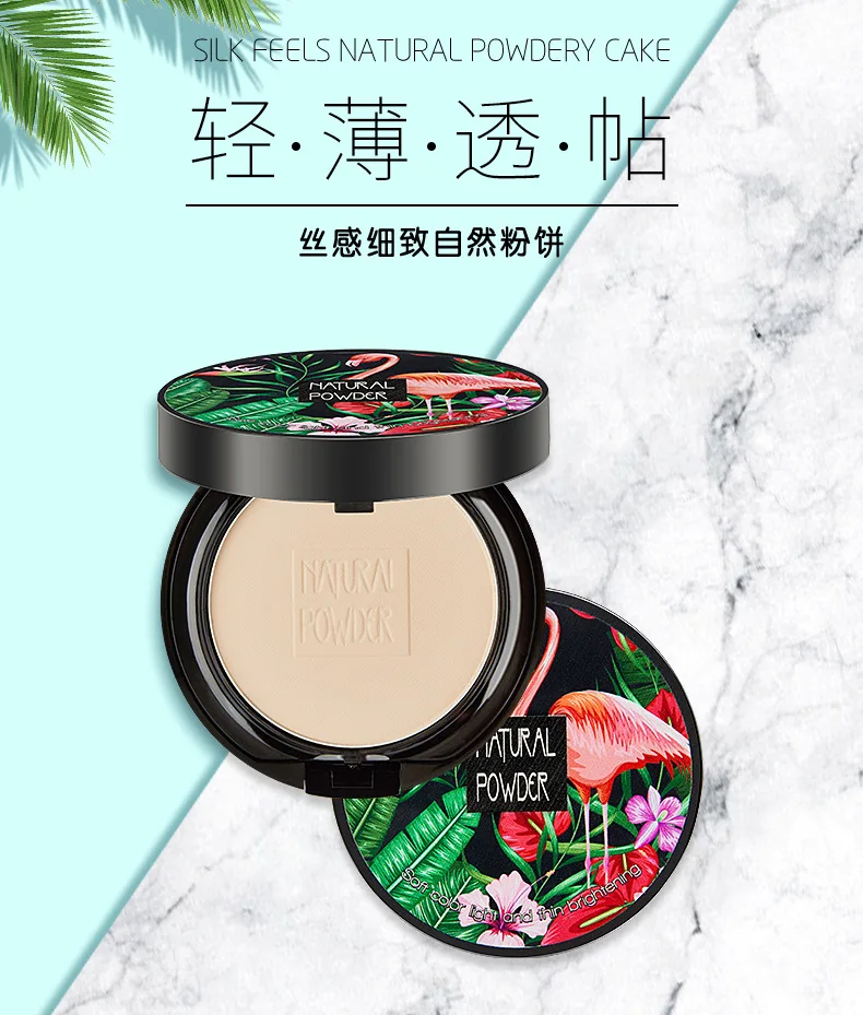 LIDEAL Girl heart silk feeling meticulous natural powder cake Concealer oil control dry wet dual-purpose powder durable makeup